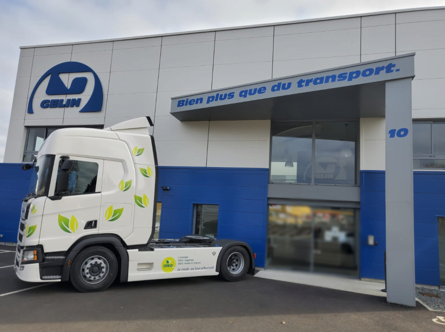 OLEO 100 Camion GELIN Fougères transport écologie